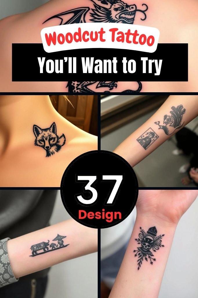 37+ Awesome Woodcut Tattoo Design Ideas You’ll Want to Try
