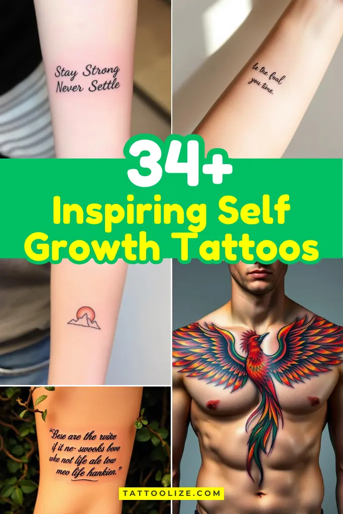 Inspiring Self Growth Tattoos