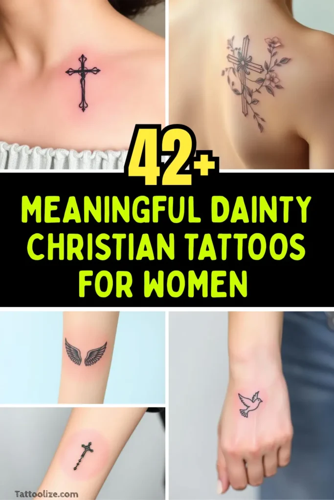 Meaningful Dainty Christian Tattoos For Women