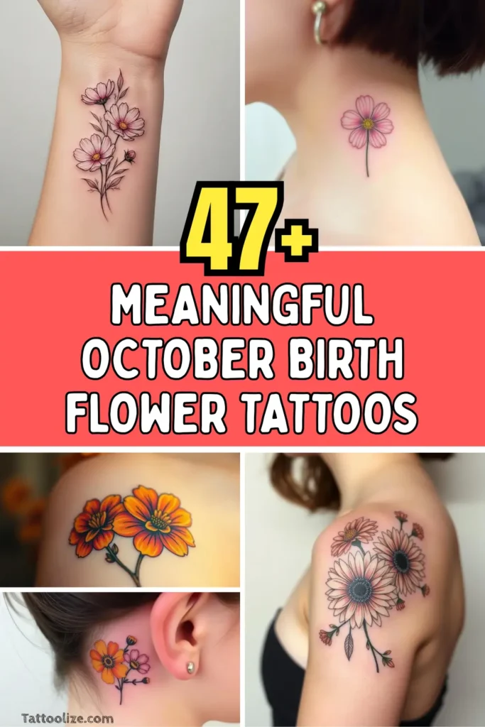 Meaningful October Birth Flower Tattoos