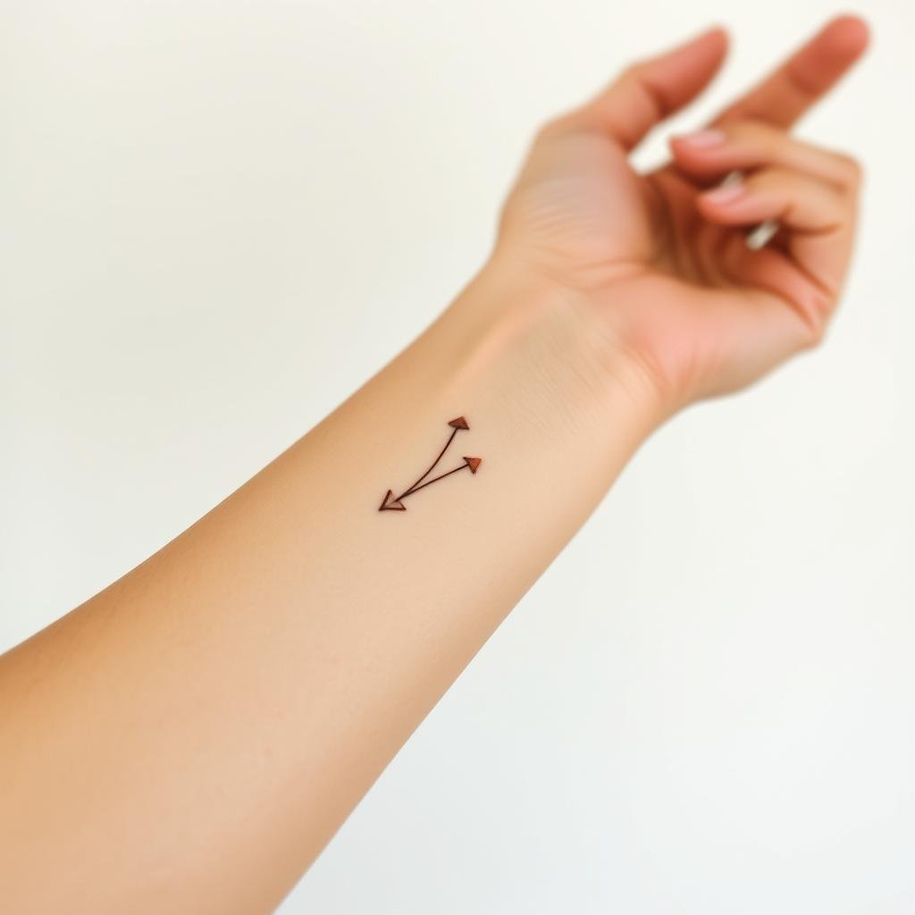 A simple, elegant tattoo design on a minimalist background. Close-up view of a person's forearm with delicate, abstract tattoo patterns symbolizing personal growth and self-improvement. The tattoo features clean lines, geometric shapes, and subtle color gradients, representing a harmonious balance. The skin tone is natural, with a soft, warm lighting highlighting the organic texture. The composition emphasizes the tattoo as the focal point, with a blurred, neutral background conveying a sense of introspection and personal transformation. A simple, elegant tattoo design on a minimalist background. Close-up view of a person's forearm with delicate, abstract tattoo patterns symbolizing personal growth and self-improvement. The tattoo features clean lines, geometric shapes, and subtle color gradients, representing a harmonious balance. The skin tone is natural, with a soft, warm lighting highlighting the organic texture. The composition emphasizes the tattoo as the focal point, with a blurred, neutral background conveying a sense of introspection and personal transformation.