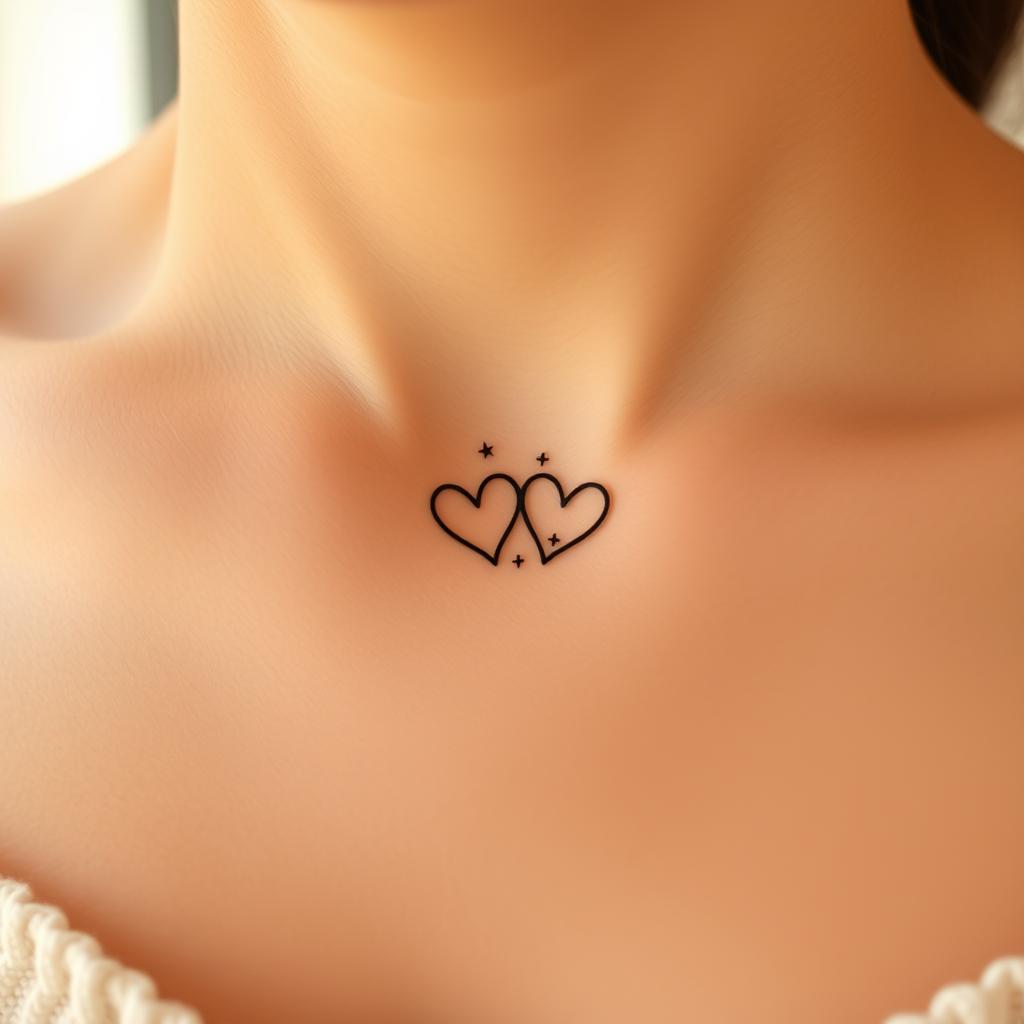 A small and symbolic tattoo for a mom representing her two children A small and symbolic tattoo for a mom representing her two children