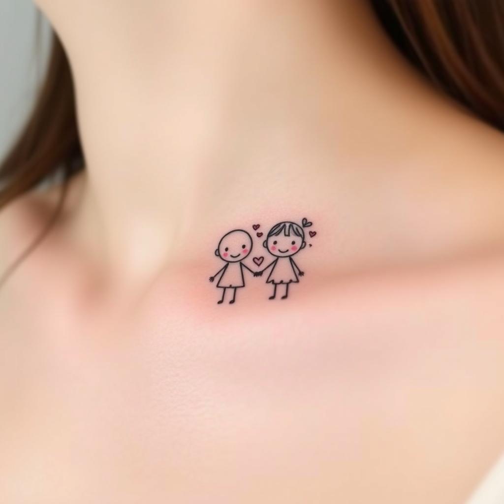A small and tiny tattoo design for moms A small and tiny tattoo design for moms