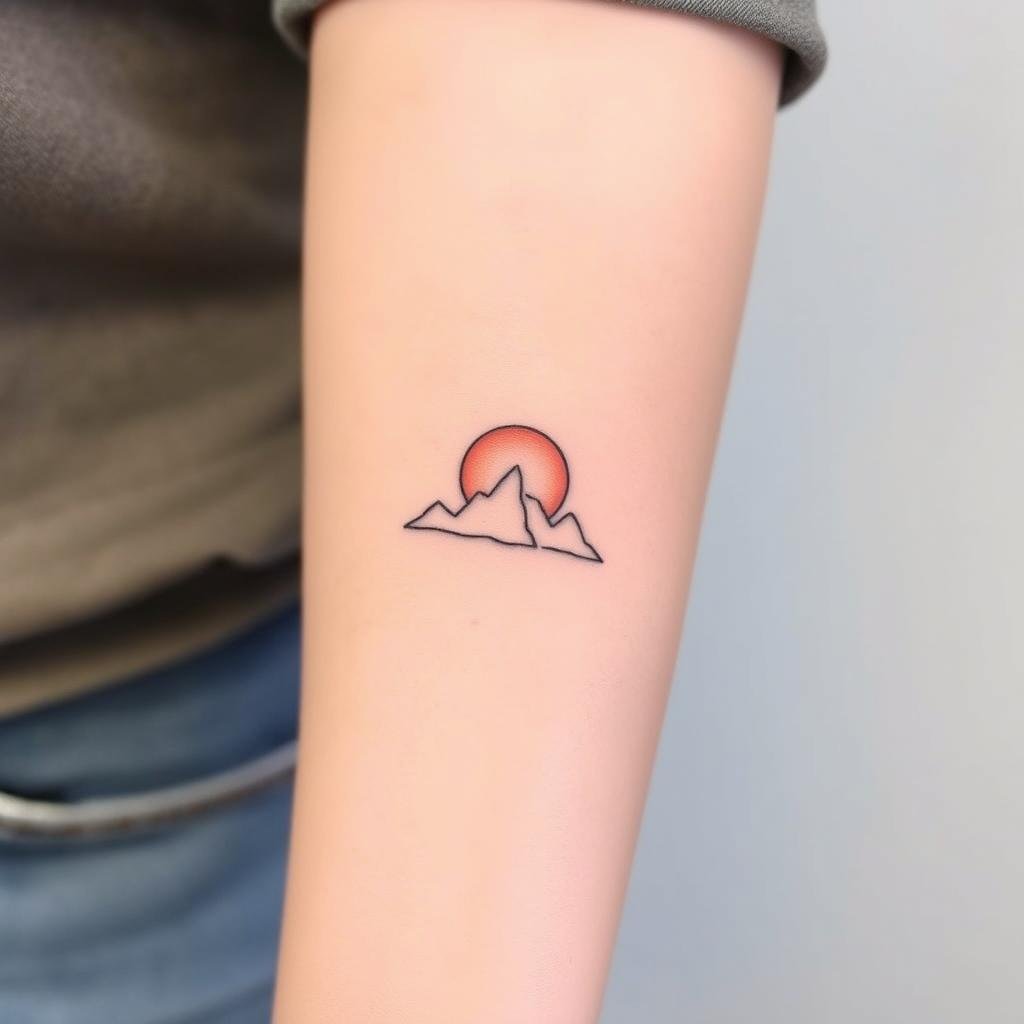 A small, minimalist tattoo design A small, minimalist tattoo design