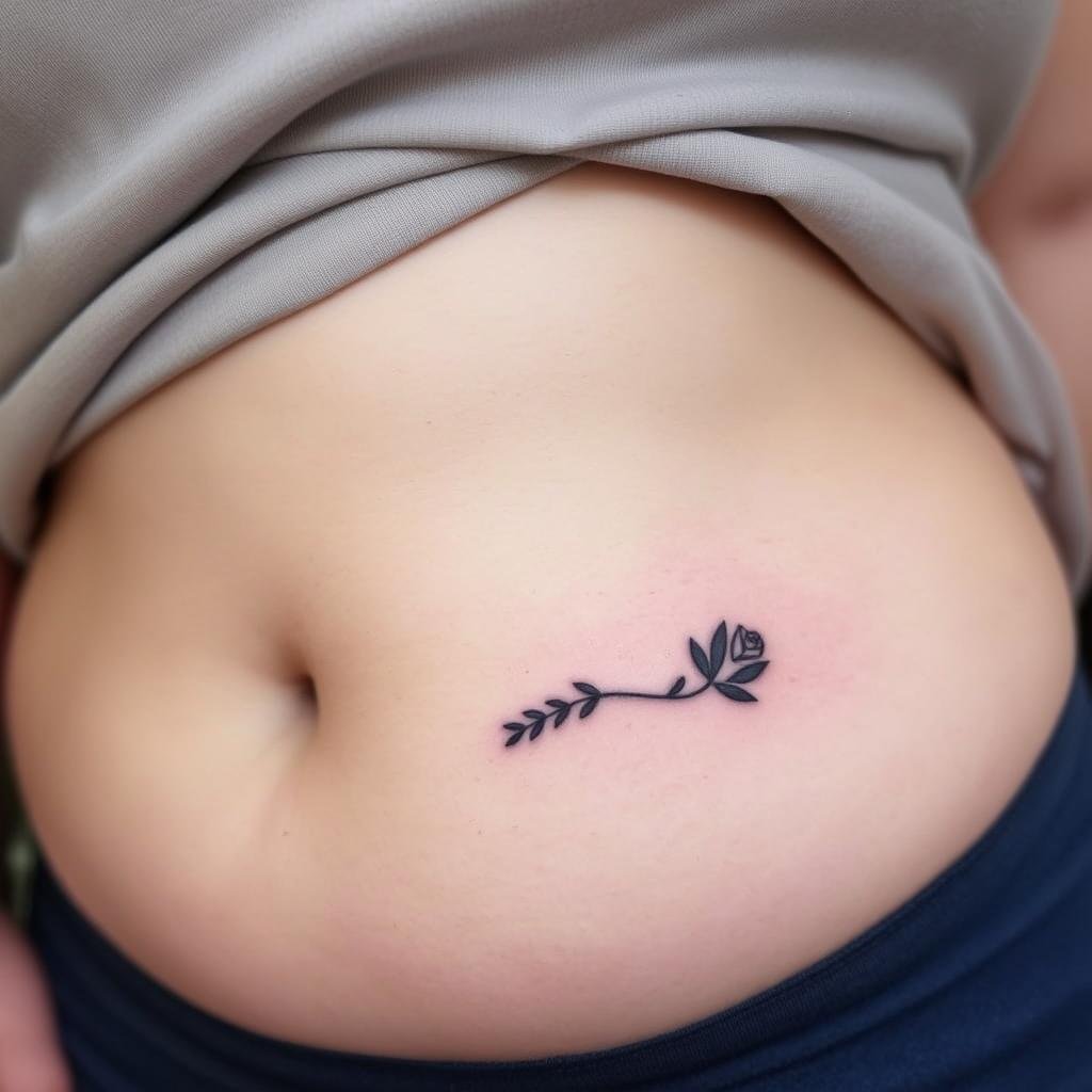A small, stylish tattoo design A small, stylish tattoo design
