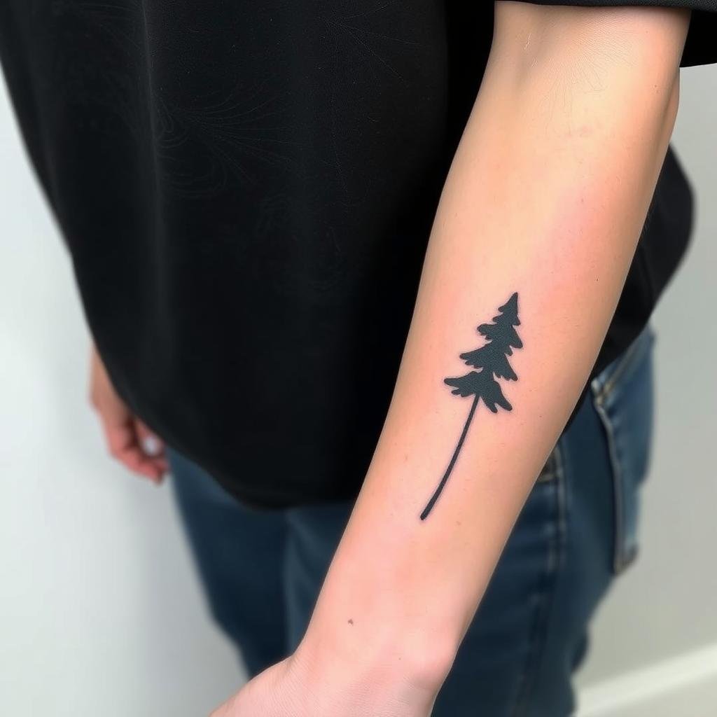 A small woodcut tattoo A small woodcut tattoo