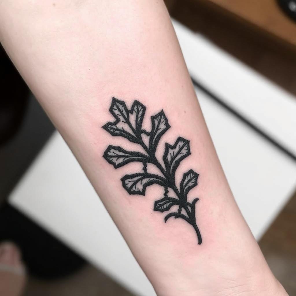 Contrast is vital in woodcut tattoos Contrast is vital in woodcut tattoos