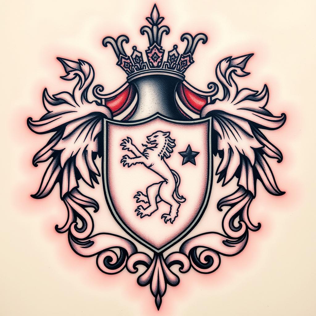 Medieval weapons like swords and axes are popular tattoos.