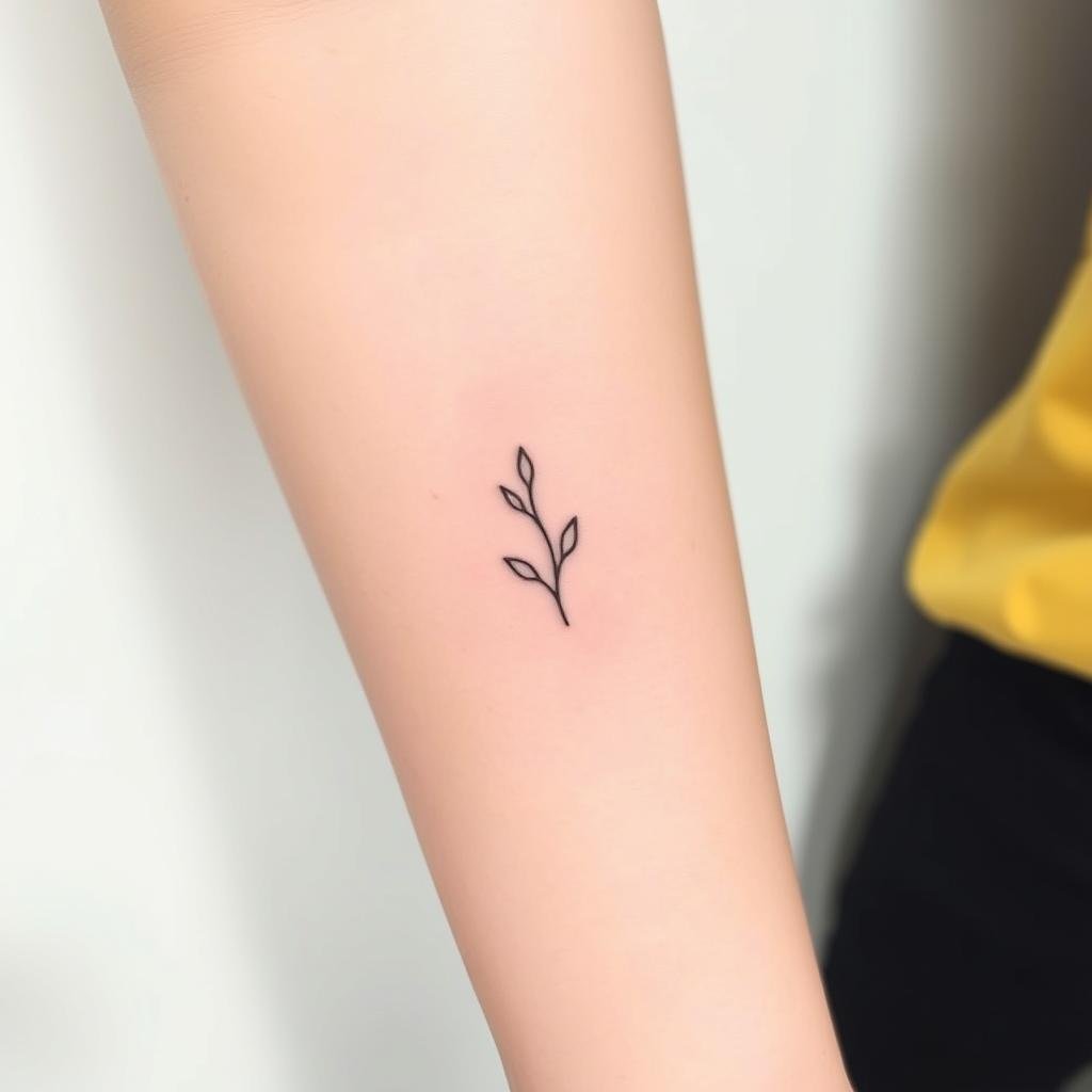 a minimalist, small-sized tattoo a minimalist, small-sized tattoo