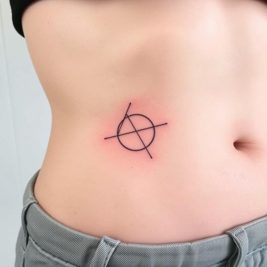 a small geometric or abstract tattoo a small geometric or abstract tattoo
