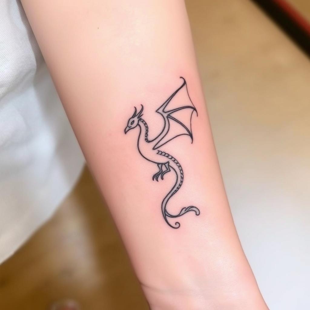 a small, medieval-inspired tattoo