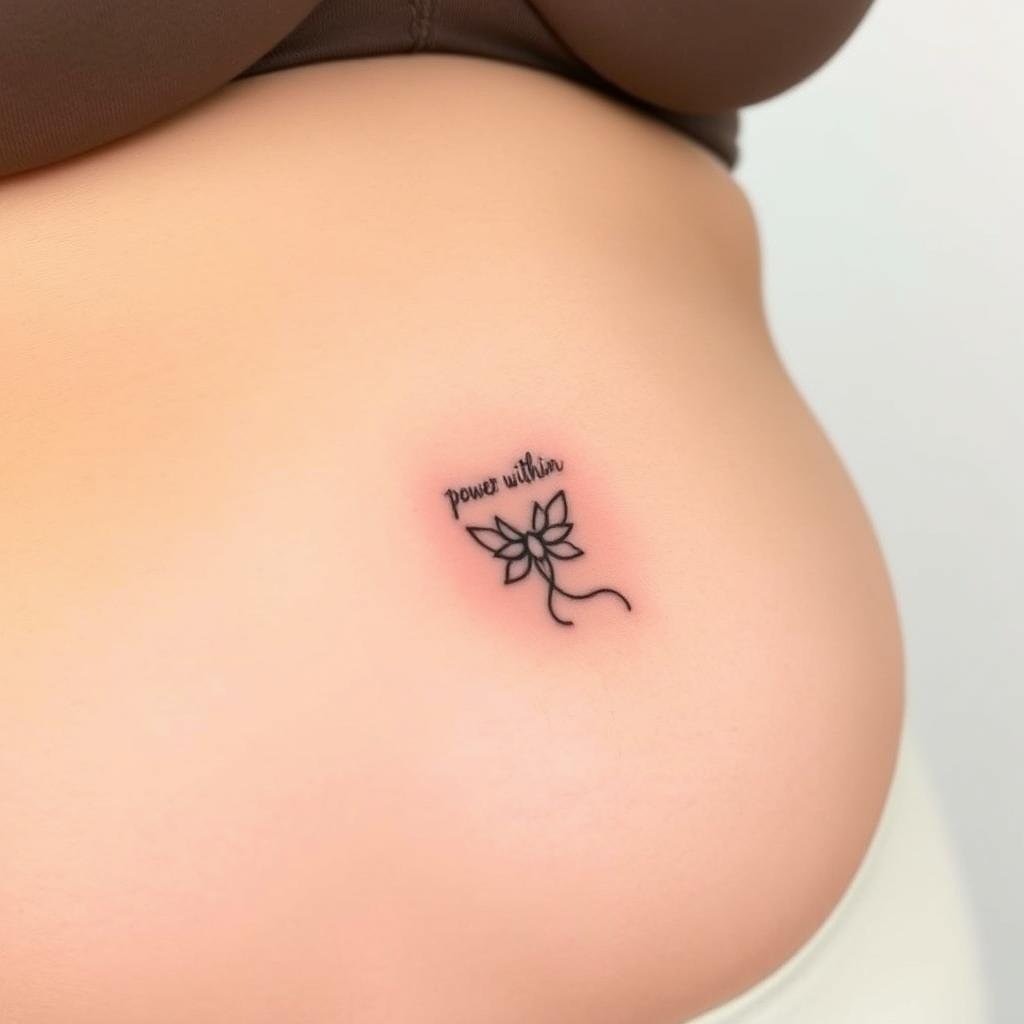 "A small, minimalist tattoo "A small, minimalist tattoo