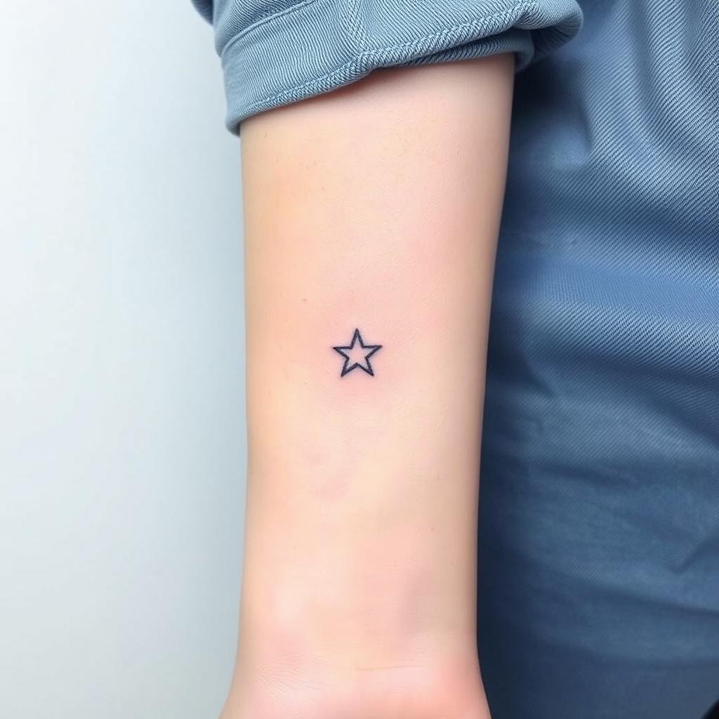 delicate baddie tattoo featuring a minimalist symbol like a star delicate baddie tattoo featuring a minimalist symbol like a star