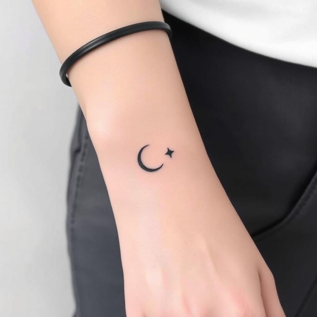 small baddie tattoo design with sleek, minimal lines and modern style small baddie tattoo design with sleek, minimal lines and modern style