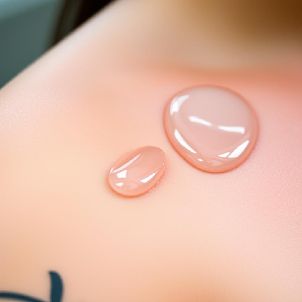 A close-up view of freshly tattooed skin, the intricate design vibrant and crisp. The skin is gently cleansed, a thin layer of fragrance-free moisturizer glistening on the surface. Soft light filters in, accentuating the delicate, newly-healed appearance. The atmosphere is serene, conveying a sense of care and attentiveness. The composition focuses on the tattoo itself, emphasizing the importance of proper aftercare in honoring a sentimental design. Captured with a macro lens, the image showcases the necessary steps to ensure the tattoo's longevity and vibrancy. A close-up view of freshly tattooed skin, the intricate design vibrant and crisp. The skin is gently cleansed, a thin layer of fragrance-free moisturizer glistening on the surface. Soft light filters in, accentuating the delicate, newly-healed appearance. The atmosphere is serene, conveying a sense of care and attentiveness. The composition focuses on the tattoo itself, emphasizing the importance of proper aftercare in honoring a sentimental design. Captured with a macro lens, the image showcases the necessary steps to ensure the tattoo's longevity and vibrancy.