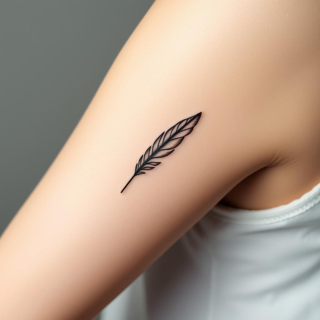 A minimalist small-sized tattoo