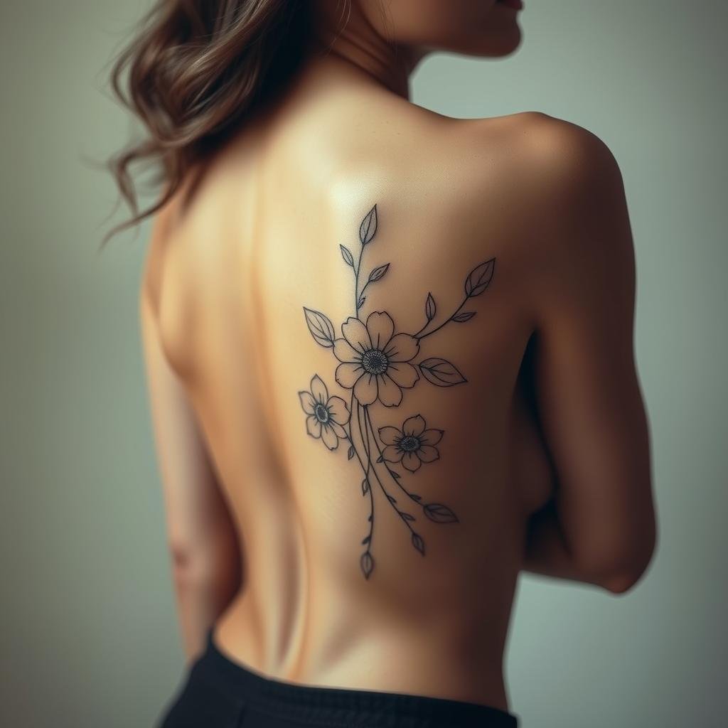 Dainty Lower Back Tattoos for Women