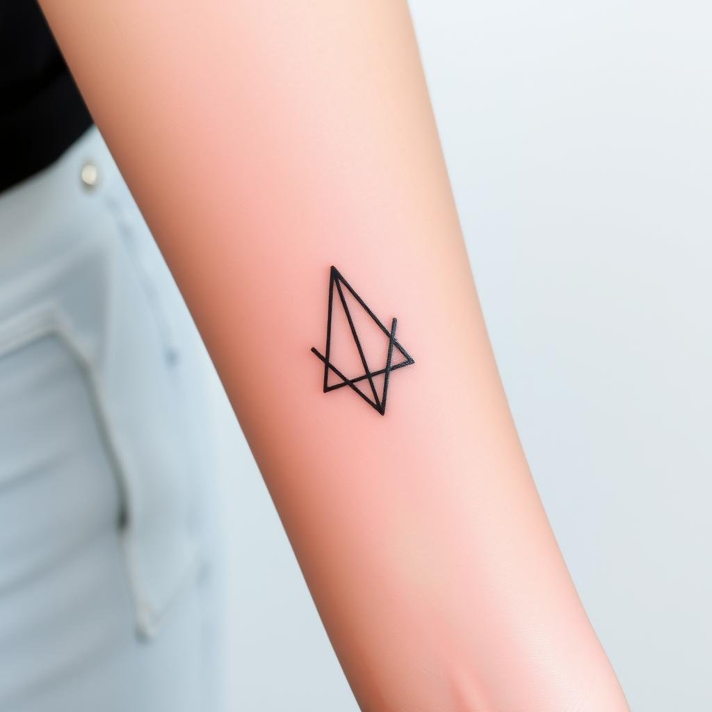 Design a small-sized tattoo with a bold and stylish look