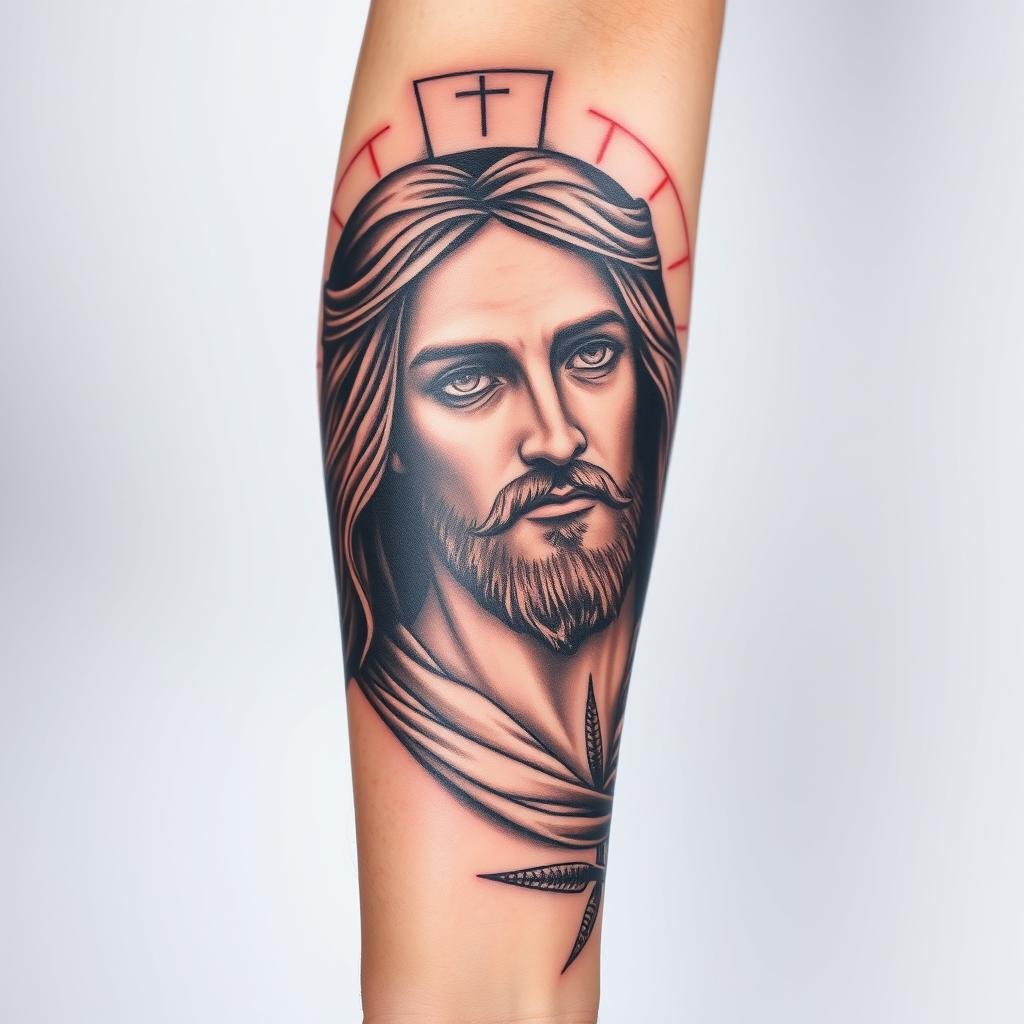 Forearm Half Sleeve Jesus Tattoos Forearm Half Sleeve Jesus Tattoos