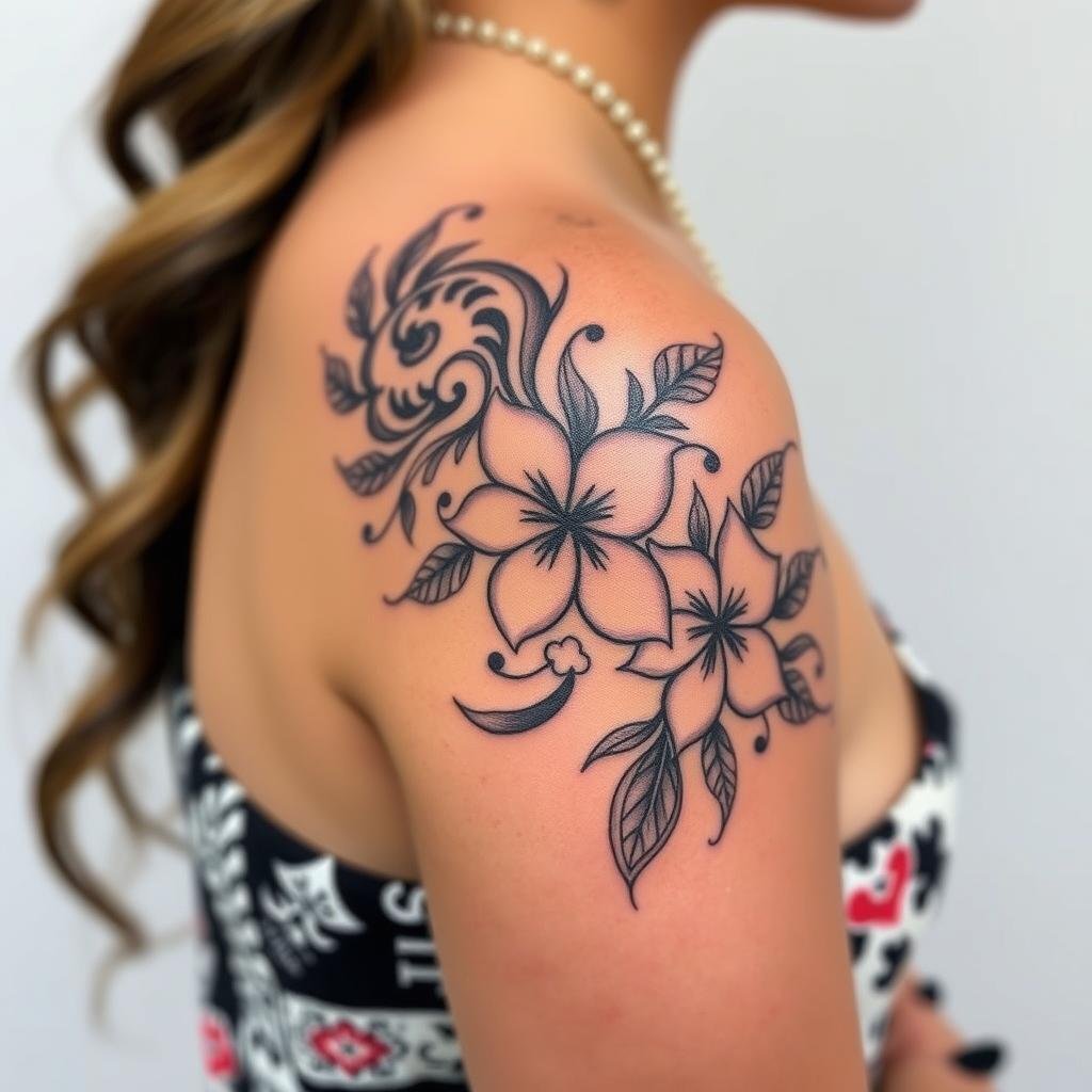 Hawaiian-Inspired Tattoo