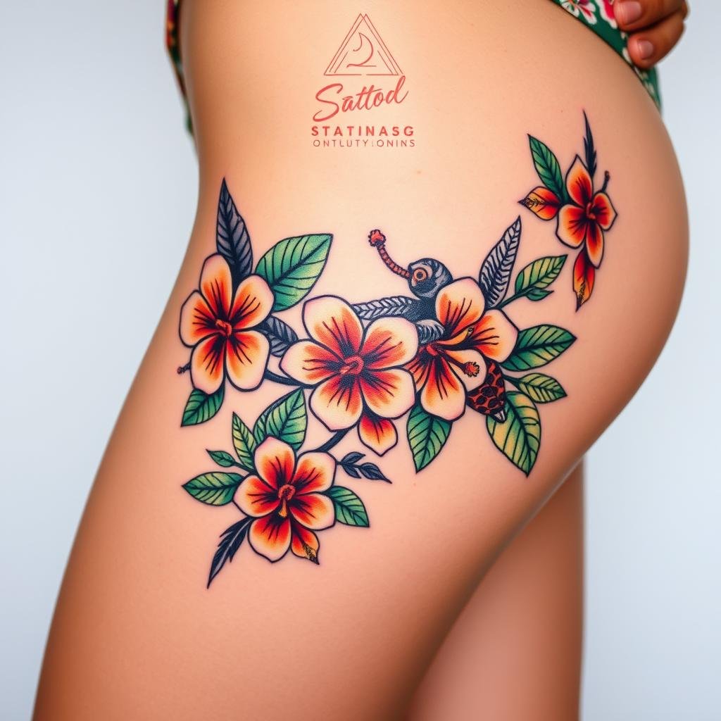 Hawaiian Tattoo Color Palette