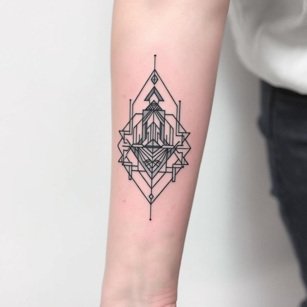 Modern Geometric Approaches tattoo Modern Geometric Approaches tattoo