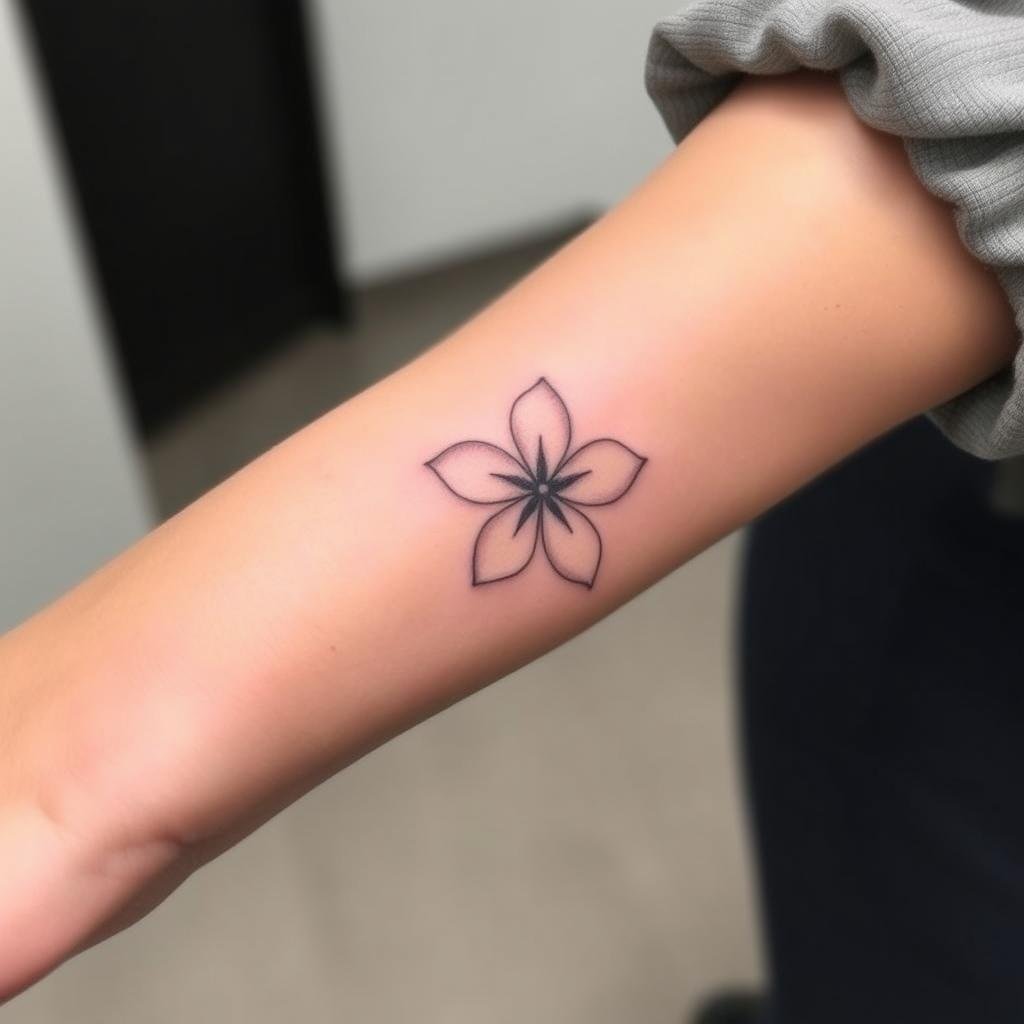 Plumeria flowers tattoo