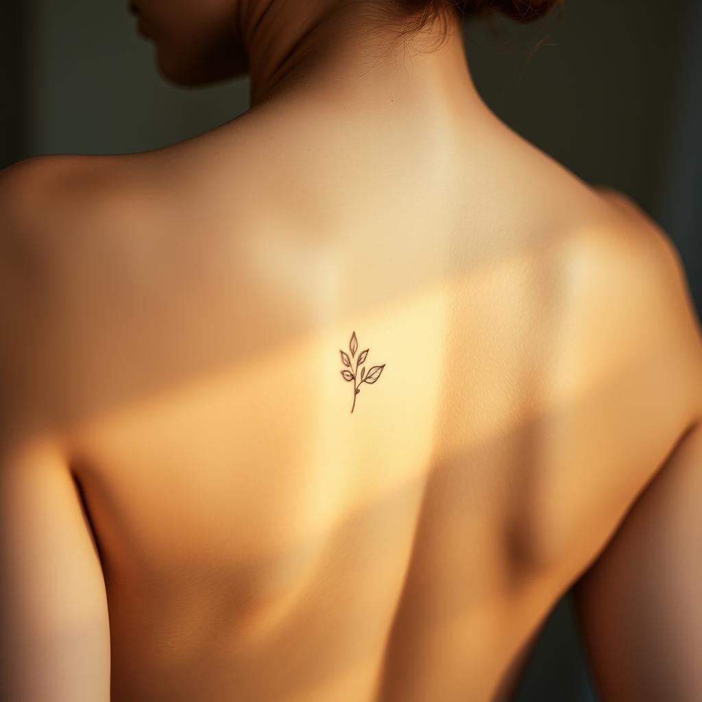 Small Feminine Lower Back Tattoo Placement