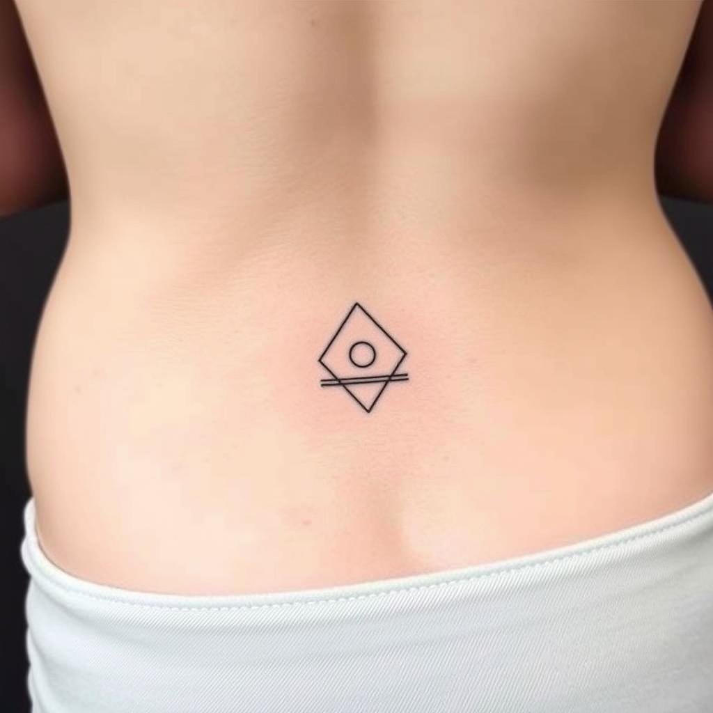 Small and Delicate Lower Back Tattoo