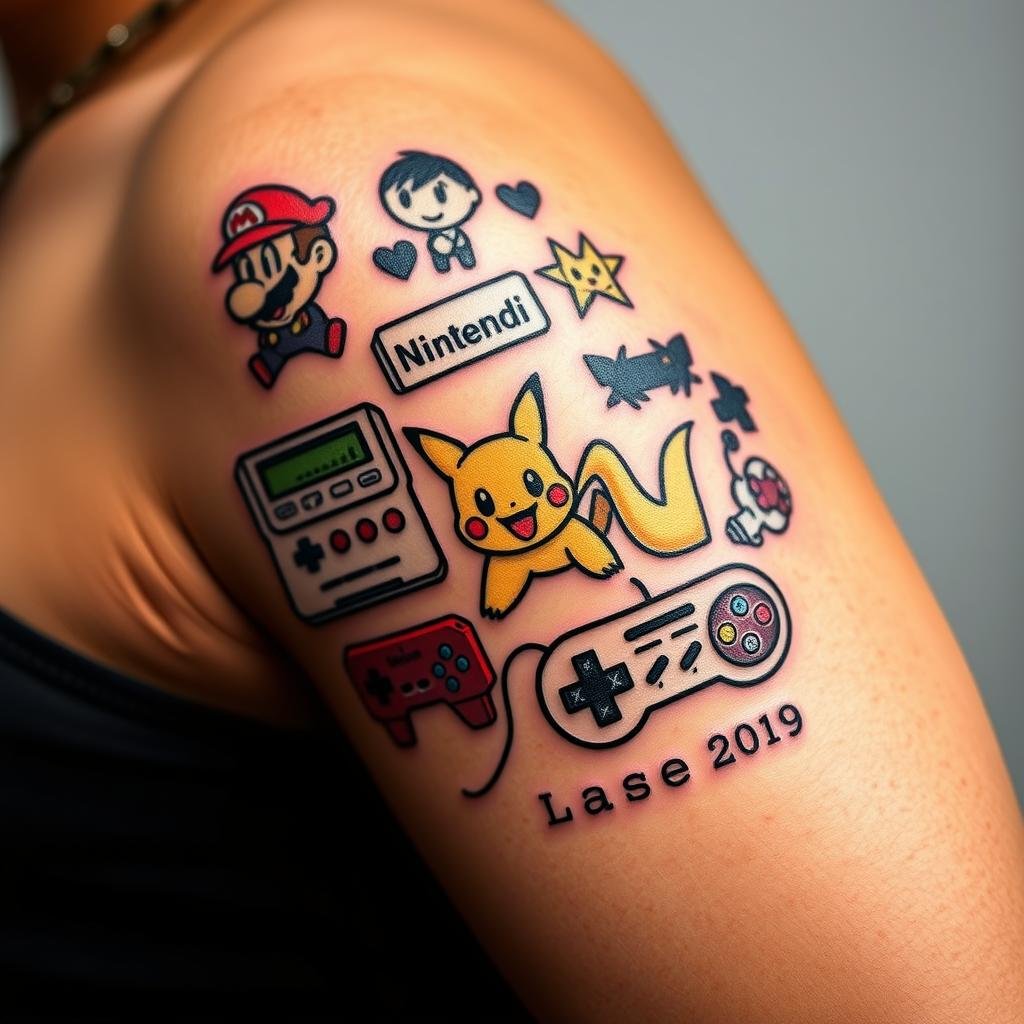 Y2K Gaming Tattoo Designs Y2K Gaming Tattoo Designs