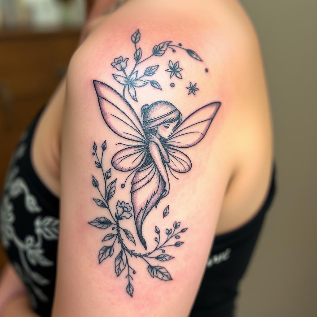 Designing fairy tale tattoo 