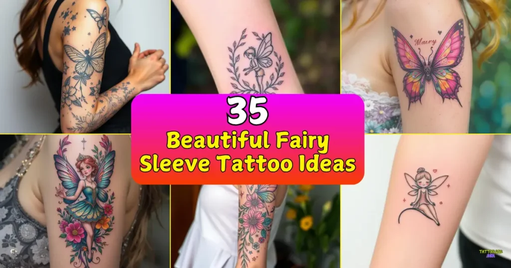 Fairy Sleeve Tattoo Ideas