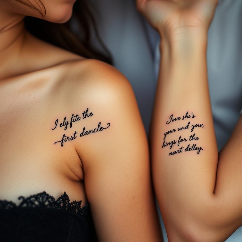 Meaningful Quote and Script Tattoo Meaningful Quote and Script Tattoo