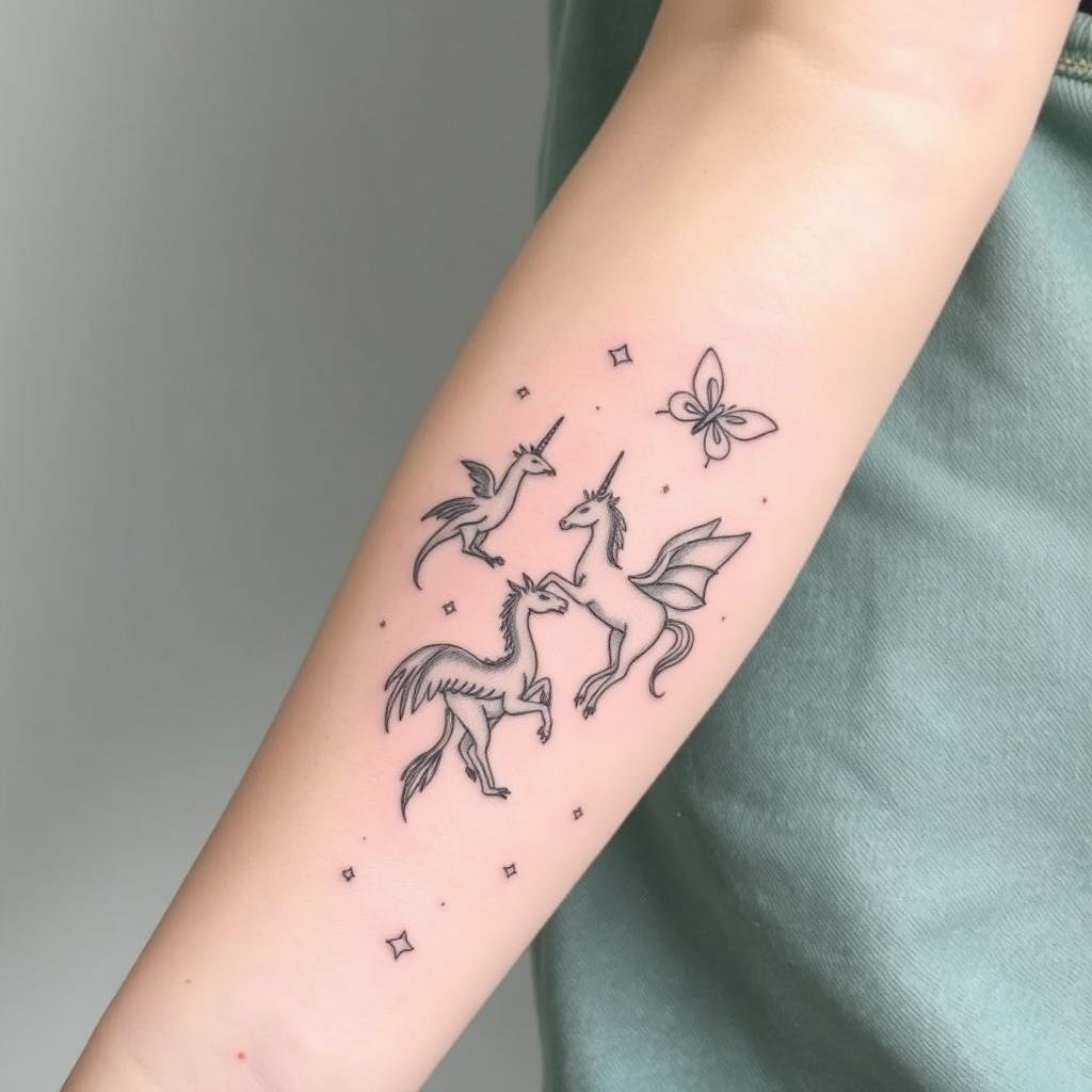 Mystical creatures take your tattoo