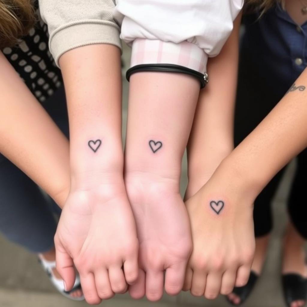 Perfect Placement for Trio Tattoos