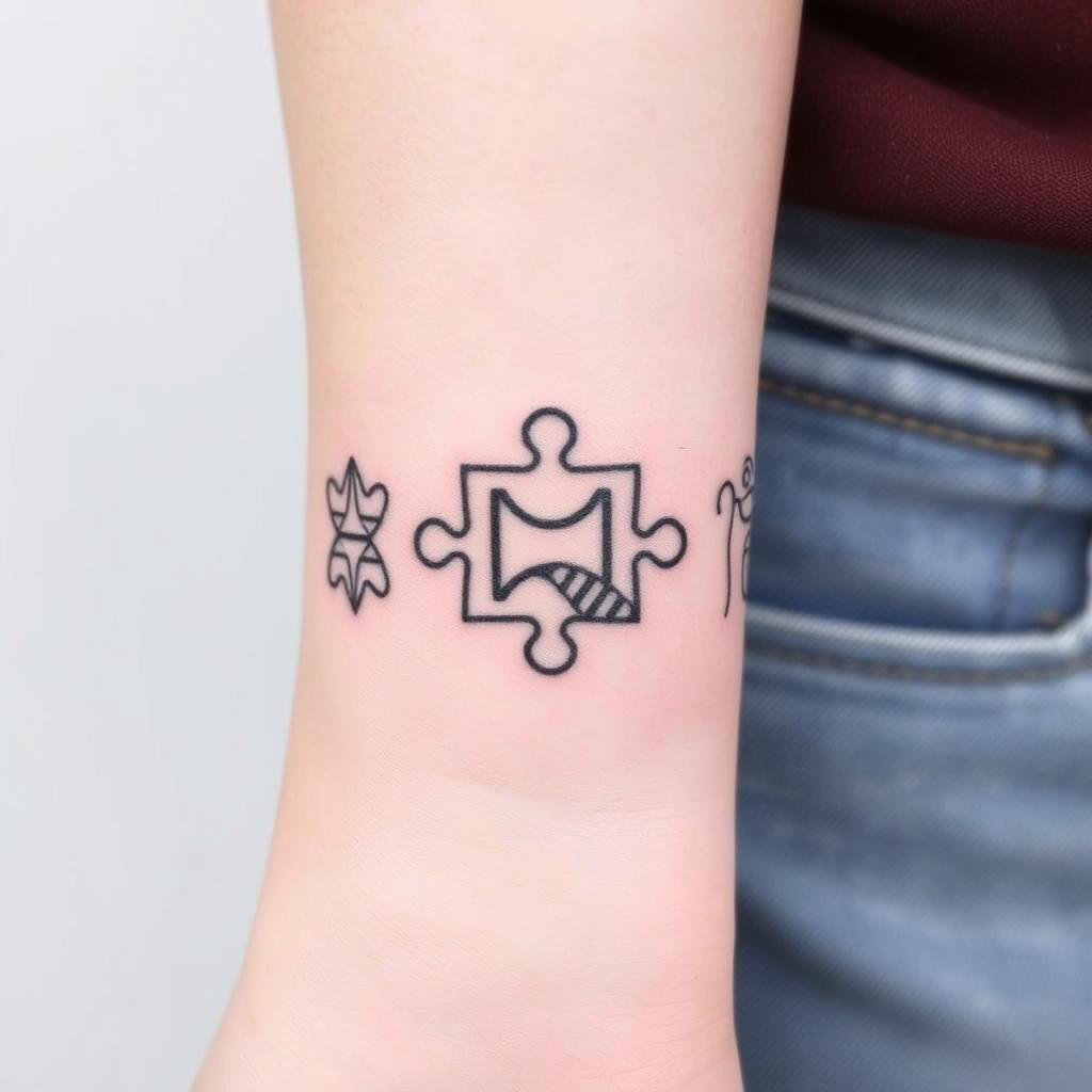 Puzzle Piece Concepts tattoo