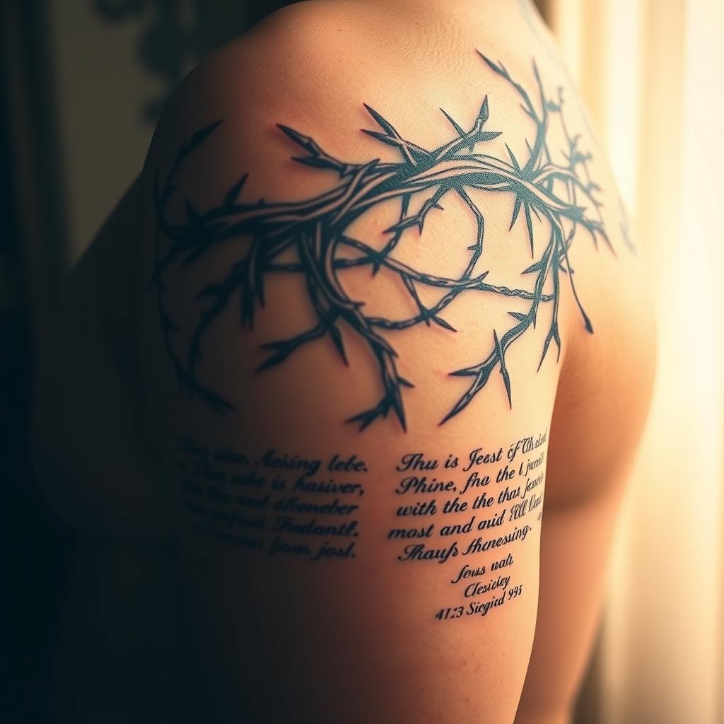 Religious Tattoos with Biblical Symbolism