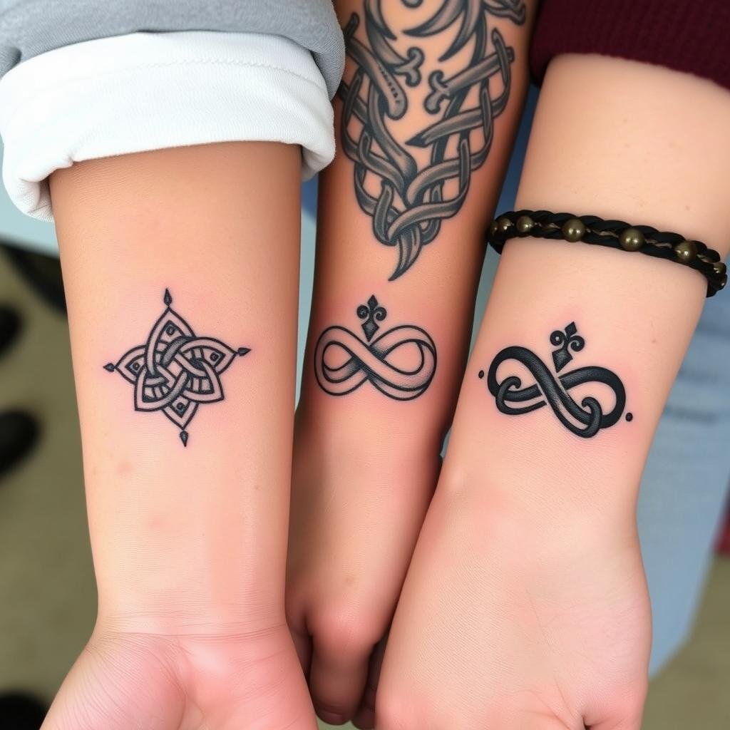 Traditional Friendship Symbols Reimagined for Three