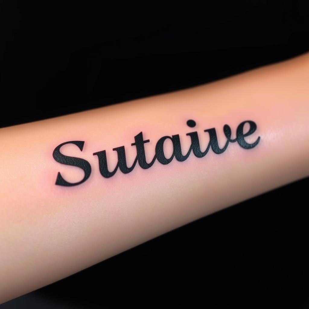 3D and Shadow Effects name tattoo ideas