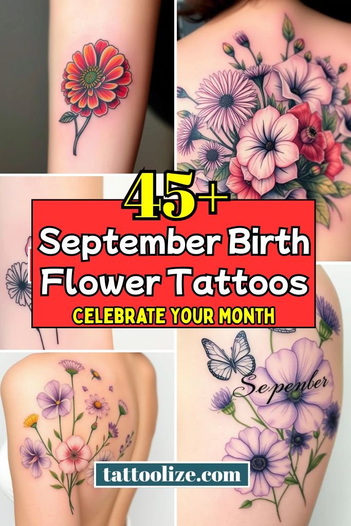 45+ September Birth Flower Tattoos: Celebrate Your Month