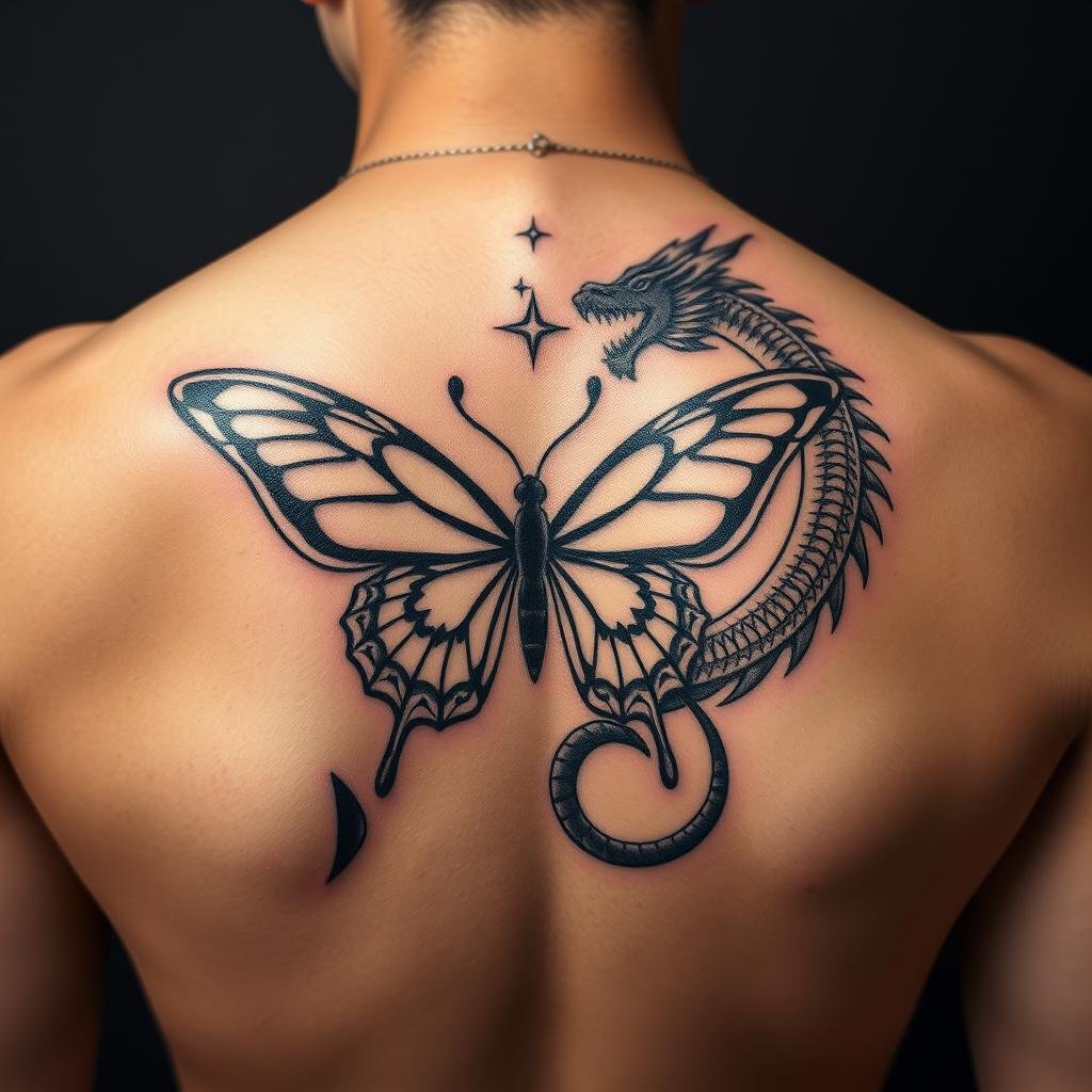 90s Butterfly and Dragon Tattoo Designs 90s Butterfly and Dragon Tattoo Designs