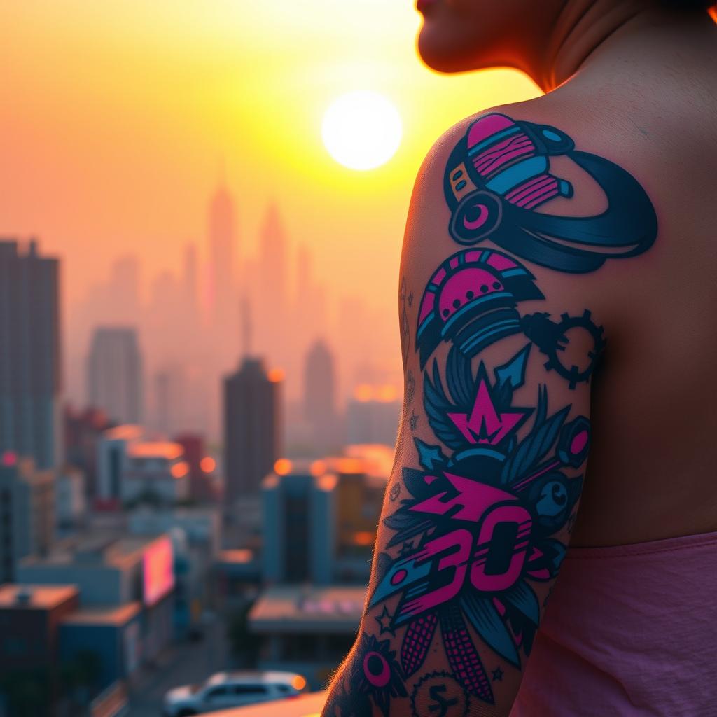 90s color tattoo inspiration