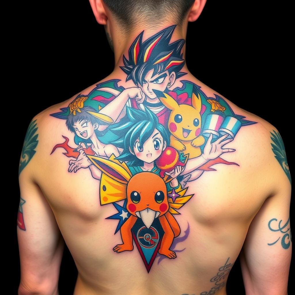 90s trend tattoos anime characters 90s trend tattoos anime characters