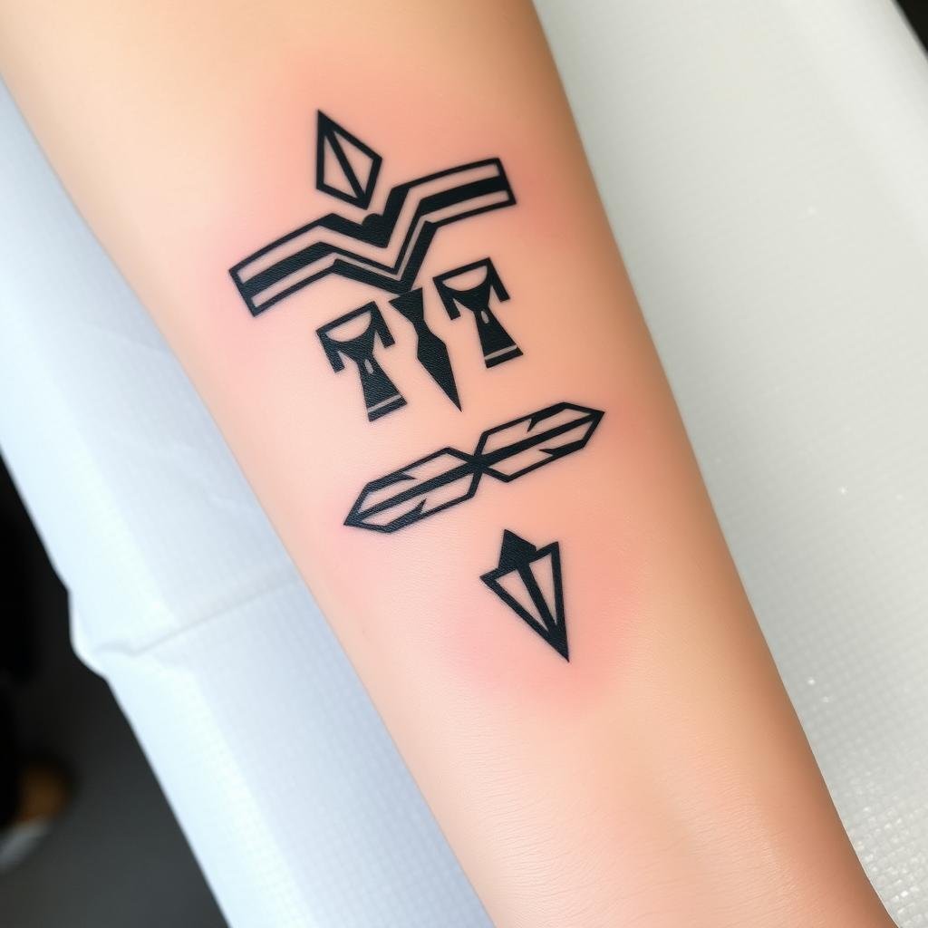 A small Polynesian tattoo A small Polynesian tattoo