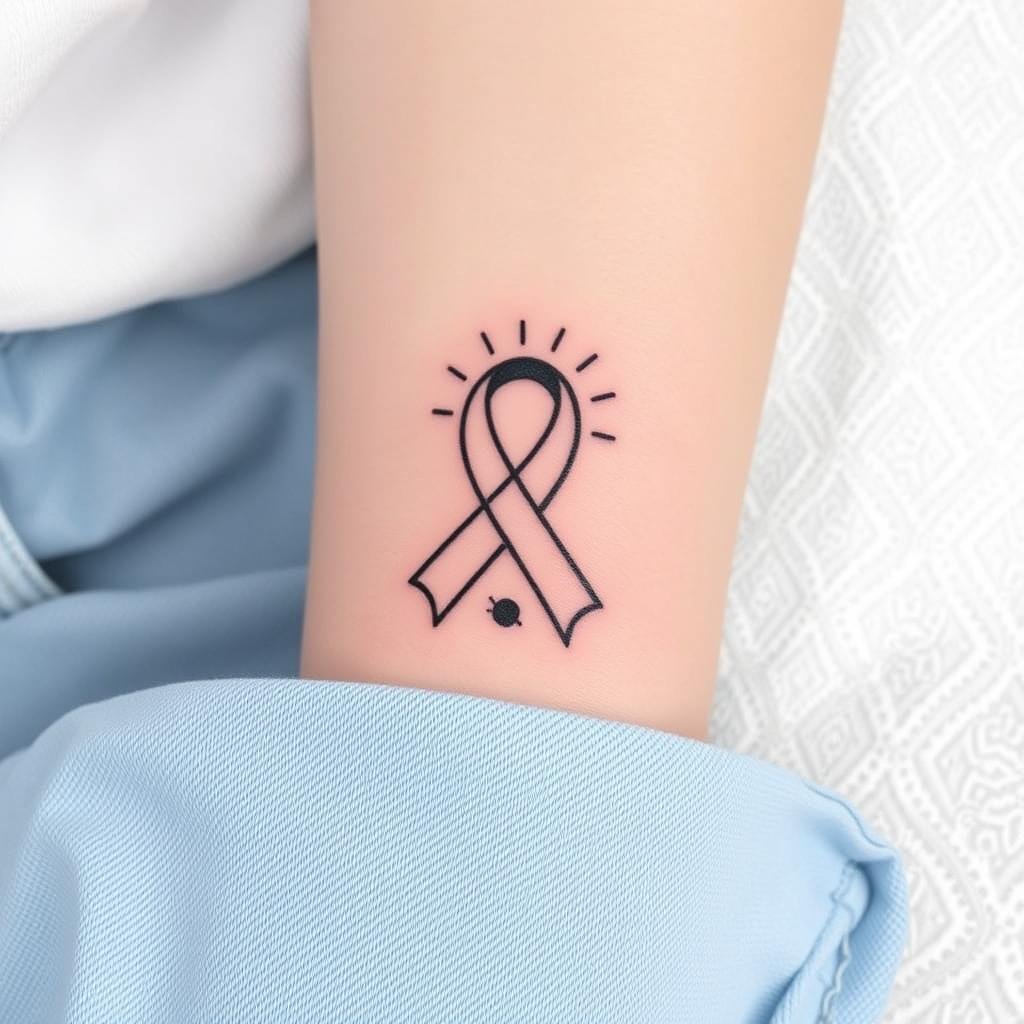A small, minimalist tattoo A small, minimalist tattoo