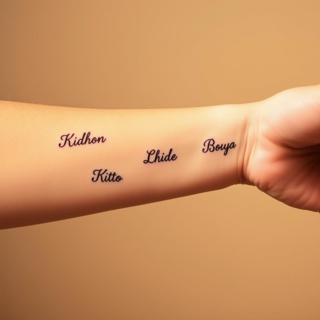 Baby name tattoo placement ideas