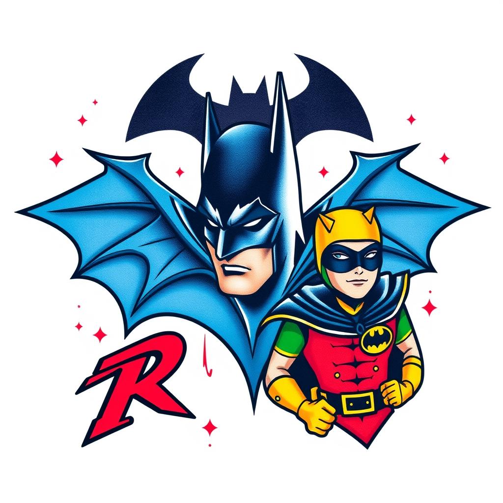 Batman & Robin Elements tattoo