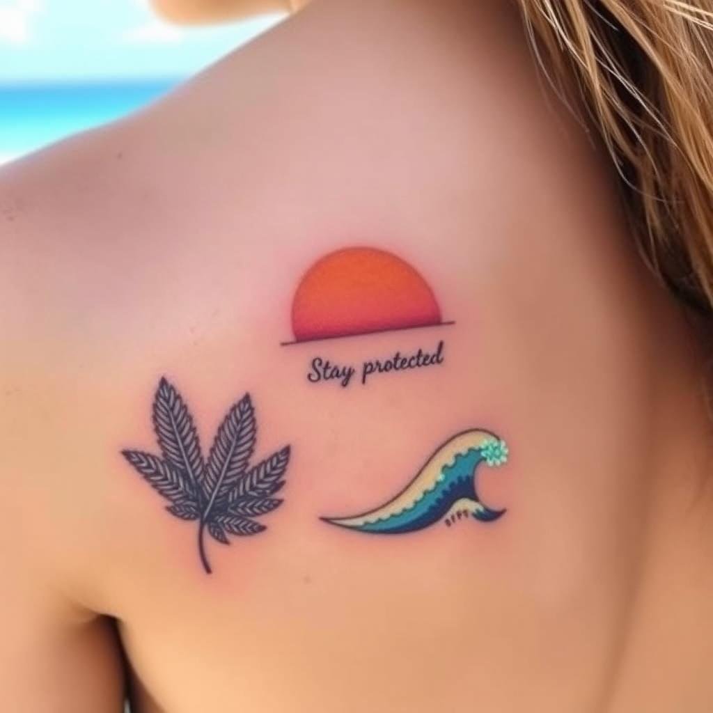Beach-Inspired Tattoo Beach-Inspired Tattoo