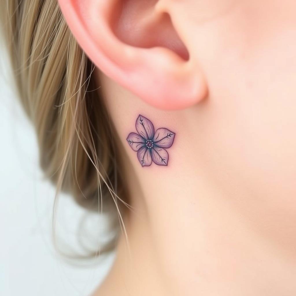 Behind-the-Ear Tattoo Behind-the-Ear Tattoo