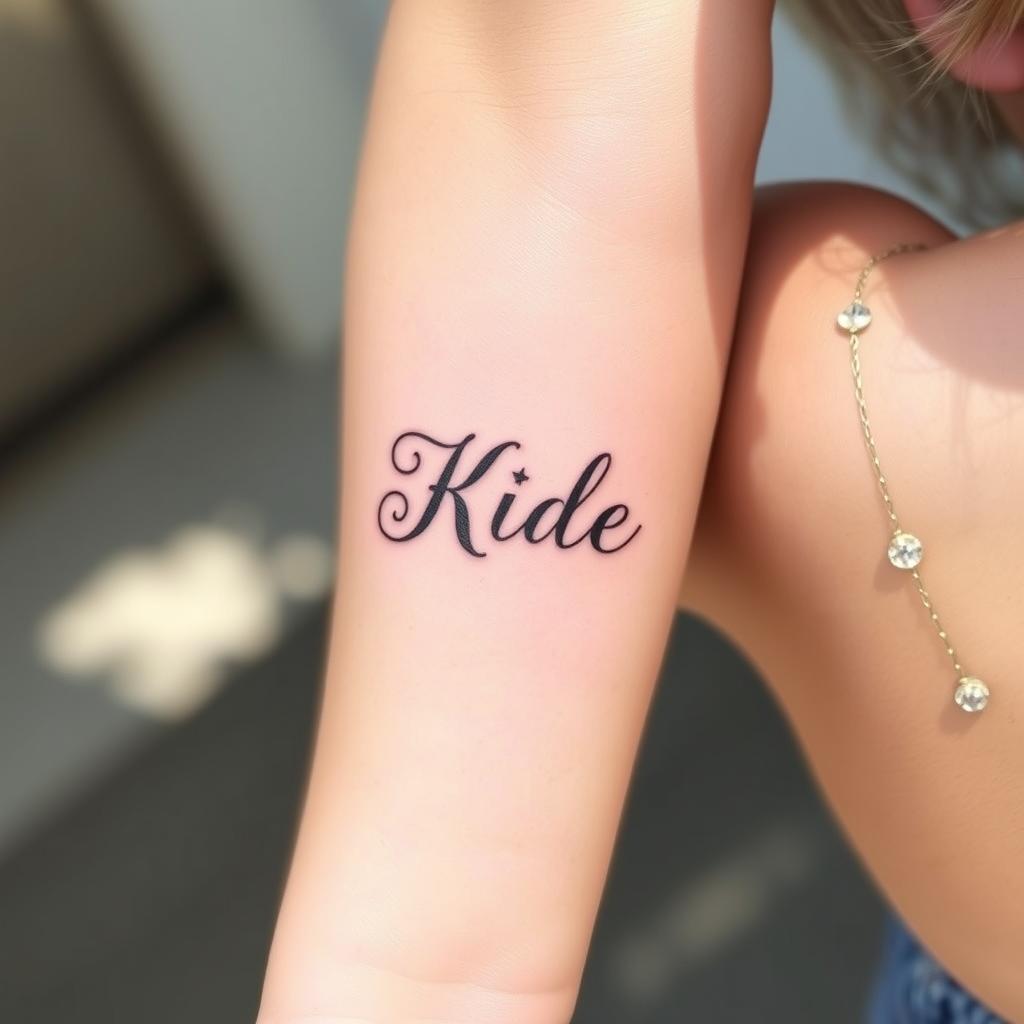 Best Placement Options for Kid Name Tattoo